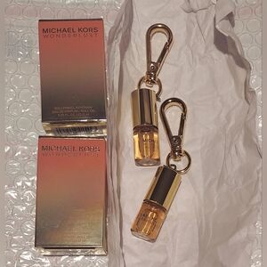 Michael Kors wanderlust key chain rollerball eau de parfum 0.07 oz Bundle Of 2